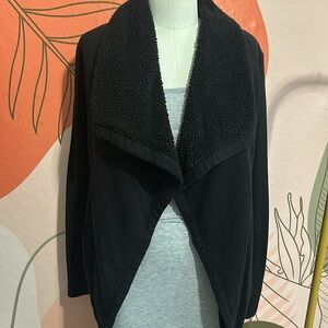 Guess! Black Sherpa Blazer